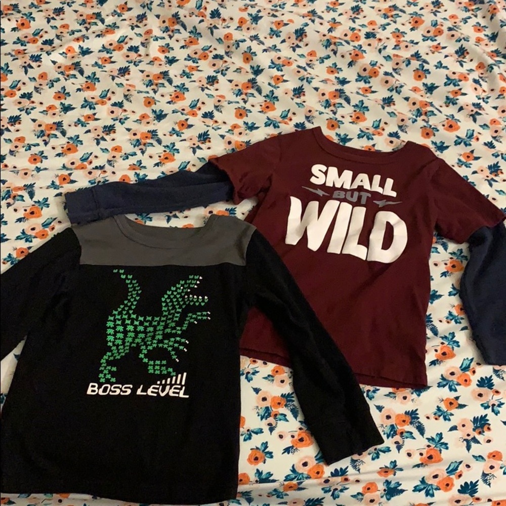 2 Long Sleeve Boys Shirts